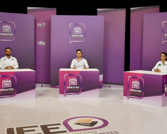 Realizan segundo debate electoral con ausencia del candidato a diputado de la coalición Fuerza y Corazón por Aguascalientes