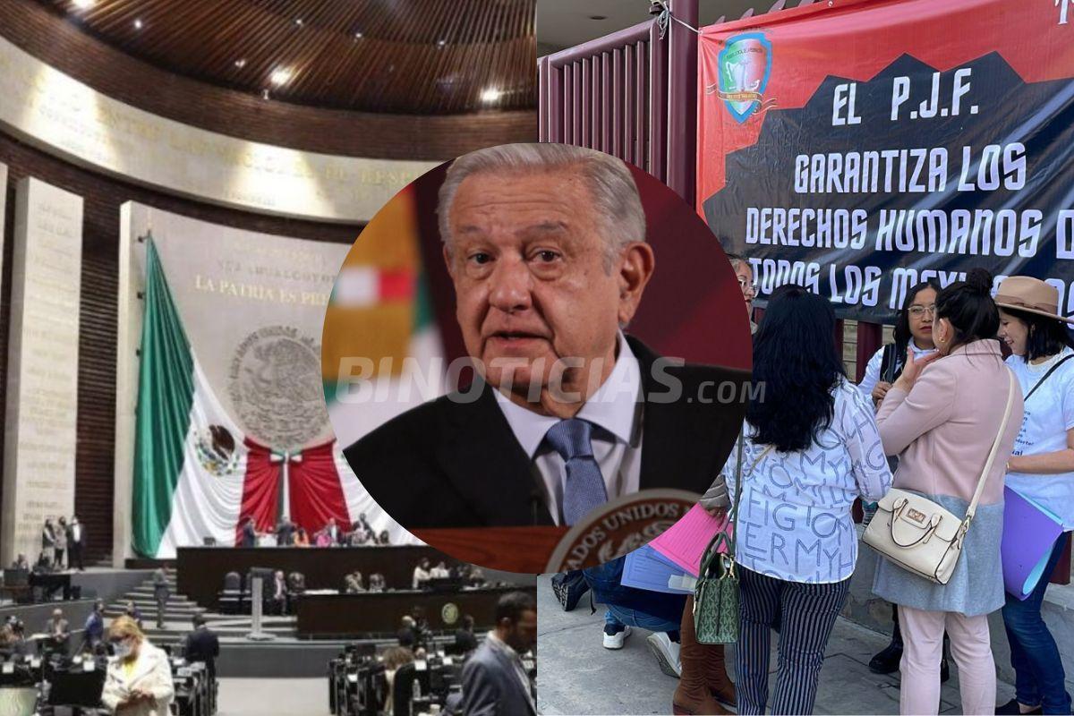 “Se les respetarán sus derechos laborales”, asegura AMLO a los funcionarios del Poder Judicial 