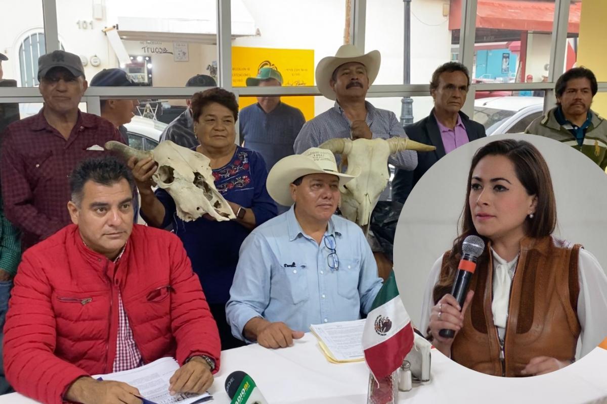 Campesinos en rueda de prensa y Tere Jiménez