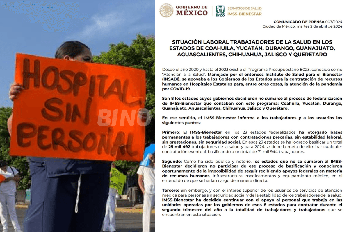 Comunicado IMSS Bienestar 