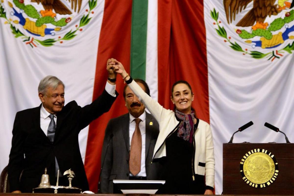 AMLO y Claudia Sheinbaum 