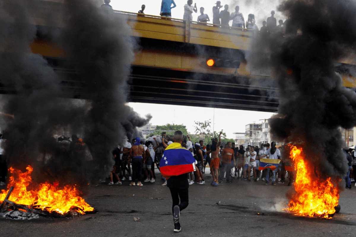 Protestas en Venezuela.