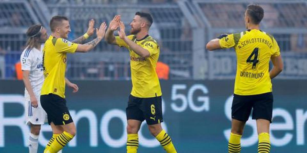 Dortmund debuta con victoria sobre Kobenhavn en la Champions