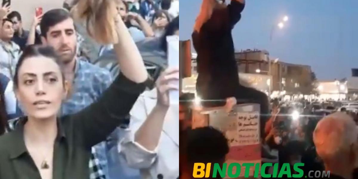 Mujeres iraníes se cortan el cabello en público tras asesinato de joven por no llevar velo
