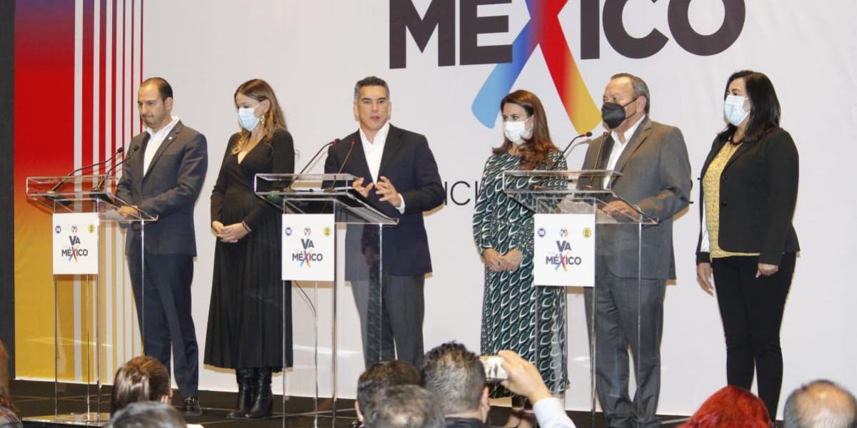 Se rompe "temporalmente" la coalición Va por México 