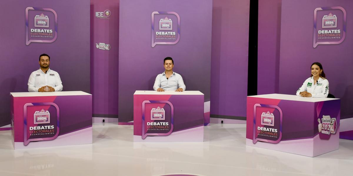 Realizan segundo debate electoral con ausencia del candidato a diputado de la coalición Fuerza y Corazón por Aguascalientes