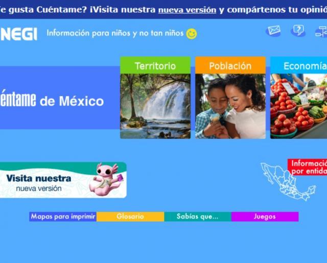 INEGI relanza el portal 'Cuéntame de México' para fomentar la alfabetización estadística desde edades tempranas